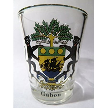 - Gabon Coat Of Arms Shot Glass