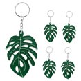 thumbnail image 6 of WHAMVOX 5pcs Tropical Palm Leaf Keychain Enamel Green Leaf Key Ring Hawaiian Hanging Ornament for Summer Luau Party Favors Plant Lovers, 6 of 8