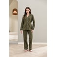 thumbnail image 3 of Richie House Women Cotton Pajamas Set Notch Collar Soft Sleepwear Pjs Button Nightwear RHW2846-D-S, 3 of 7