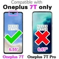 thumbnail image 2 of MYKOMI Phone Case for OnePlus 7T with Tempered Glass Screen Protector Cover and Slim TPU Cell Accessories Protective OnePlus7t 5G One Plus7T 1 Plus T7 1plus + 1+ 1+7T Women Men Carbon Fiber Blue, 2 of 7