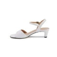 thumbnail image 2 of Walking Cradles Wc Lydia Women Strap Buckle Sandal In White Cashmere Leather, 2 of 5