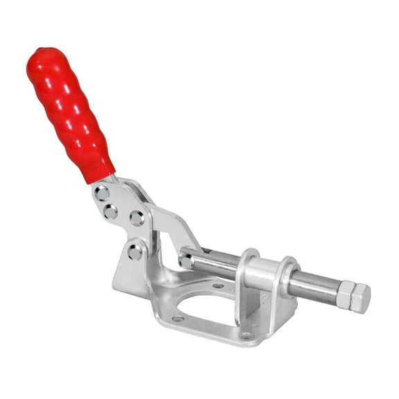 POWERTEC 1PK Toggle Clamp, 300lbs Holding Capacity, 302F Quick Release Push Pull Clamp for Woodworking Jigs and Fixtures, Pocket Hole Jigs, Welding, CNC, 20304
