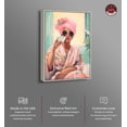 thumbnail image 2 of Tea Before Bath Canvas Trendy Bathroom Art by Notoriart, Silver Frame, 16" x 24", 2 of 7