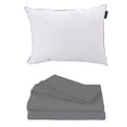 thumbnail image 1 of Juego de Sábanas Individual + Almohada Spring Air Soft Sensation Gris, 1 of 8