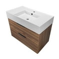 thumbnail image 4 of Nameeks Derin-3217-W Derin 32" Wall Mounted Single Basin Vanity Set - Gold, 4 of 7