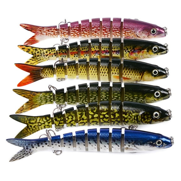 Windfall 1 Pcs Fishing Lure, 13.2cm/5.20" Plastic Artificial Lifelike Fish Lure Bait Sea Ocean Fishing Tackle Tools