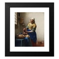 thumbnail image 2 of Johannes Vermeer 20x22 Black Modern Framed Museum Art Print Titled - The Milkmaid (C. 1660), 2 of 5