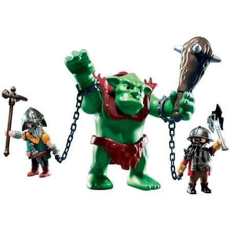 PLAYMOBIL Giant Troll with Dwarf Fighters