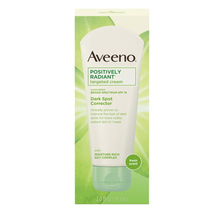 Aveeno Positively Radiant Dark Spot Cream with SPF 15, 2.0 fl. (Best Face Cream 2019)