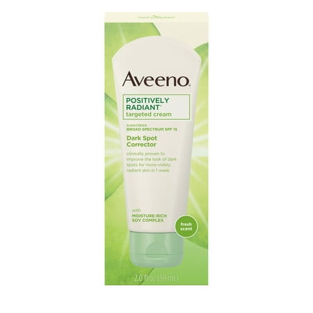 Aveeno Positively Radiant Dark Spot Cream with SPF 15, 2.0 fl. (Best Product To Fade Dark Spots On Face)