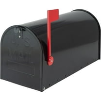 Large Mailboxes for Outside, RAINHOL Black Metal Mailbox, Galvanized Steel Post Mount Mail Box, T3 Large Capacity, 23 x 10.7 x 8.9 Inches