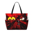 thumbnail image 1 of Easygdp The Red Head Skull Bolsa de Viaje de Playa de Gran Capacidad, Bolsa Tote Perfecta para la Playa, Escapadas de Fin de Semana y Viajes, 1 of 7