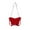 Red, variant on Mini Chain-Strap Butterfly Shape Evening Purse - Compact Party Handbag for Cards & Cosmetics