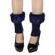 thumbnail image 1 of HongQid Womens Fuzzy Leg Warmers Knit Ankle Socks Winter Warm Ruffle Leg Sleeves Warmer Thick Boot Socks, 1 of 3