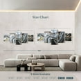 thumbnail image 4 of Elephant Stock Abstract Flow Wall Art - Horizontal Multi Panel Canvas - Living Room Wall Decor - Abstract Multi Panel - Gold And Black Decor - 92" x 42", 4 of 8