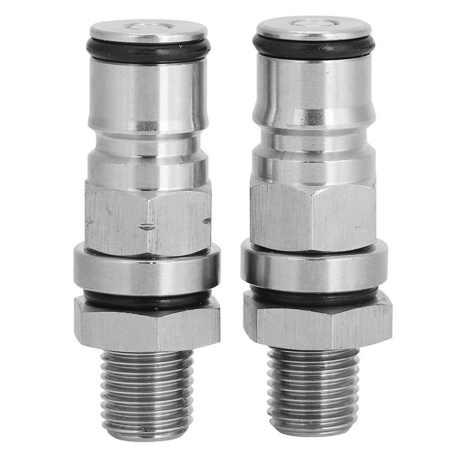 Gas Ball Lock Post, No Welding Ball Lock Adapter, Easy To Install Brewing Tool For Home Silver Gas + Liquid