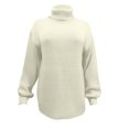 thumbnail image 4 of Lovskoo Sweaters for Women Long Sleeve Turtleneck Casual Pullover Sweater White, 4 of 5