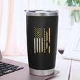 thumbnail image 4 of Syolin Yellowstone Tumbler Yellowstone Cups with Lids and Straws Stainless Vacuum Tumbler 20oz, Black, One Size, 4 of 6