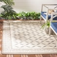 thumbnail image 2 of Safavieh Courtyard Cohen Bordered Indoor/Outdoor Area Rug, Beige/Dark Beige, 5'3" x 7'7", 2 of 6