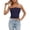 Navy, variant on Tank Tops Stretchy Tube Top Camisole Removable Padding Sleeveless Strapless Shirt For Layering Outerwear Camisole Tops for Women,Red,XL