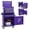 Purple, variant on Costway 5-Drawer Rolling Tool Chest Cabinet Metal Tool Storage Box Lockable with Wheels Black