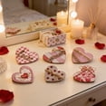 thumbnail image 3 of Valentines Day Table Decorations Heart Shaped Pink Plastic Sign Set for Tiered Tray and CenterPC, 3 of 8