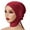 Burgundy, variant on Tao Women Under Scarf Hat Hijab Undercap Islamic Muslim Under Scarf Hijab Cap With Tie-Back Closure OrangeFree Size