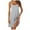 Grey, variant on Plus Size Nightgowns Sleeveless Nightgown Neck Pajama Dress Racerback Sleep Dress Chemise Sleep Dress White L