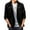 Black, variant on Pitauce Men's Suede Jacket Lapel Collar Button Down Long Sleeve Shirts Vintage Hoodless Casual Loose Fit Top Coat with Pocket