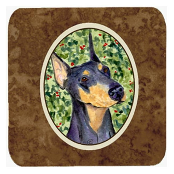 Doberman Foam Coasters, Set - 4