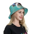 thumbnail image 5 of Kdxio Reflective Bucket Hat - Stylish Sunglasses Iguana Print Bucket Hat for Men,Women, 5 of 6
