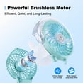 thumbnail image 3 of Ventilador nebulizador portátil KIBEE de 4000 mAh, recargable, 50 ml, verde, 3 of 7