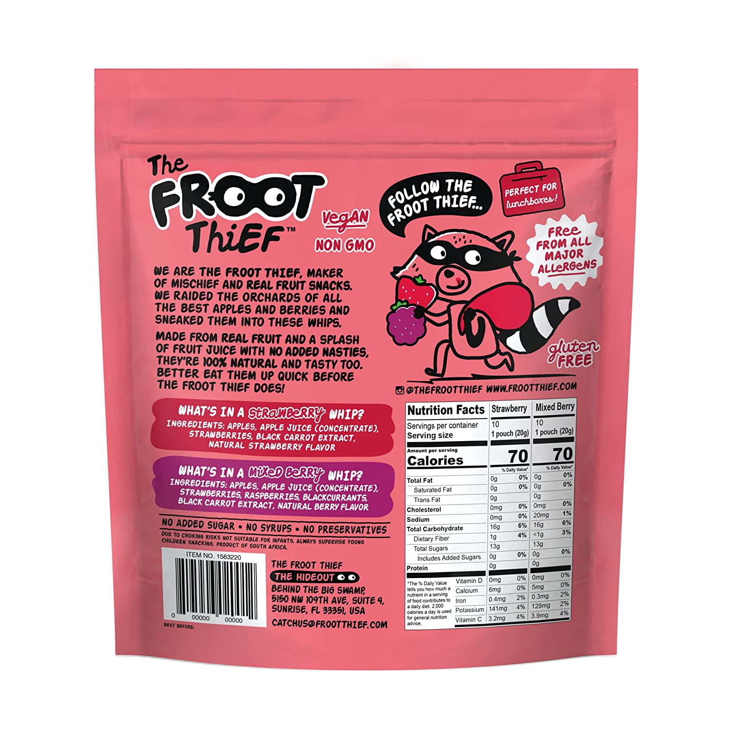 The Froot Thief Real Fruit Whips, 20 Count (14 Ounce)
