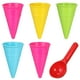 thumbnail image 1 of FELTECHELECTR conos de helado de plástico para niños, cucharas para helado, juguetes de playa al aire libre, moldes de arena para niños, juguetes para niños pequeños, playa de verano al aire libre., 1 of 4