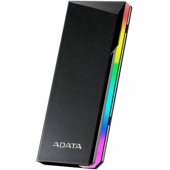 Gabinete de Disco Duro SSD M.2 Adata EC700G RGB USB 3.2 Tipo C Negro