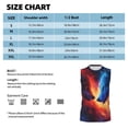 thumbnail image 6 of Pofeuu Red And Blue Fire Wolf Print Men's Muscle T-Shirt, Sleeveless, Muscle Tank, Classic Muscle Tee Top For Men Casual Sleeveless Muscle T-Shirt Trendy Clothes-Medium, 6 of 7