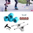 thumbnail image 3 of Camión de monopatín sólido de aleación, pieza de rodillo de llave de rueda de 7 pulgadas, te da un buen Control Azul plateado Zulema Ruedas De Camiones De Skate, 3 of 8