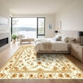 thumbnail image 3 of ODIKA 2'x3' Machine Washable Non-Slip Area Rug, Oriental Cream High Traffic Rug, Beige, 1058059, 3 of 7