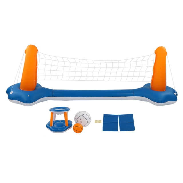 Juego de voleibol para piscina, juego de voleibol inflable, juego de baloncesto inflable para piscina, juego de voleibol inflable, valor inmejorable
