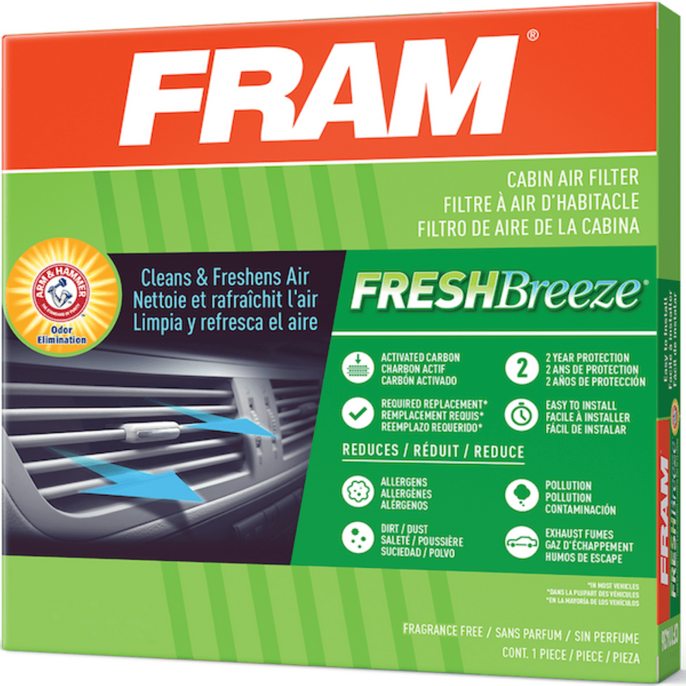 FRAM Fresh Breeze Cabin Air Filter with CF10735 Arm & Hammer Baking