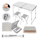thumbnail image 1 of Mesa Plegable Portafolio Marthing 90cm con 2 Sillas Portátiles, 1 of 4