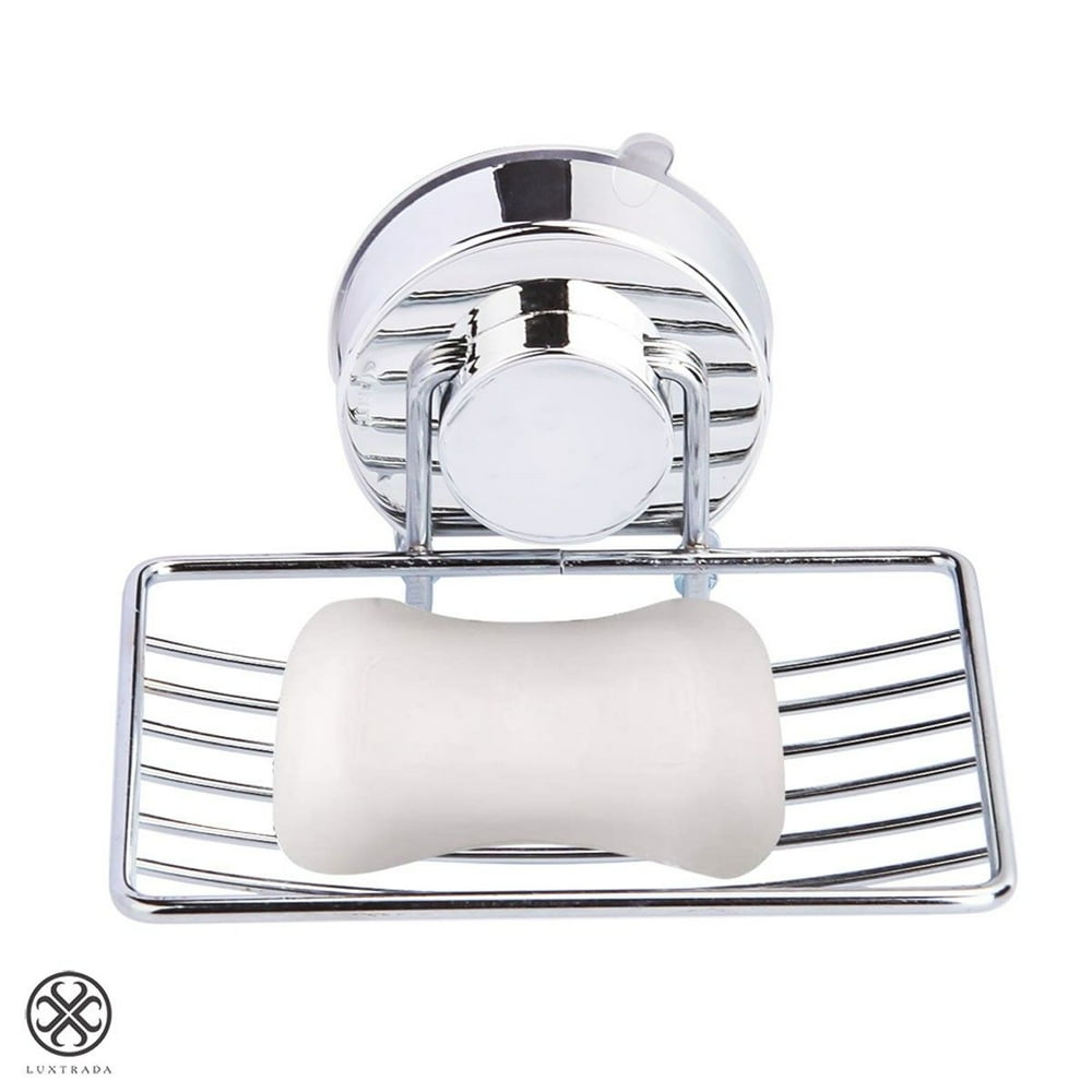 Luxtrada Super Powerful Vacuum Suction Soap Holder,Soap Dish Bar Soap