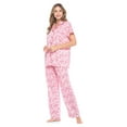 thumbnail image 2 of Casual Nights Women's Short Sleeve Floral Pajama Set, 2 of 5