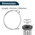 thumbnail image 3 of Unique Bargains AN-4 Turbo Oil Feed Line Kit 4.66ft Pressure Remote Turbocharger Oil Drain Return Line with Adapter 1 Set, 3 of 6