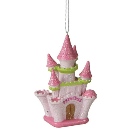 4 quot glittered pink quot princess quot medival castle christmas 4 quot glittered pink quot princess quot medival castle christmas
