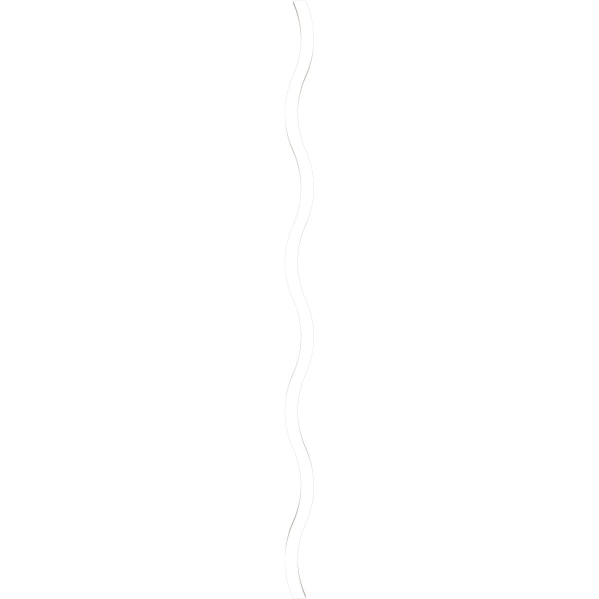 Ekena Millwork 47"H x 5/8"T Yukon PVC Adjustable Decorative Slat Wall Panel Kit, Unfinished (contains 42 Slats)
