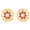 Pink, variant on Indian Jewelry Crystal Kundan Stone Big Round Stud Earrings Set for Women, White