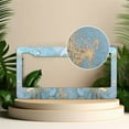thumbnail image 2 of 1 Pcs Blue and Gold Abstract Marble License Plate Frame,License Plate Cover for Car Decorative Parts,Aluminum License Plate Bracket Holder Rust-Proof for US Standard Car, 2 of 8