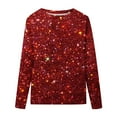thumbnail image 4 of Red Womens Tops Women's Tops Long Sleeve Women's Long Sleeve Shirts for Women, 4 of 4