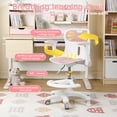 thumbnail image 7 of Kids Desk Chair, Ergonomic Swivel Study Chair with Armrest Footrest, Adjustable Seat Height Computer Chair for Children Boys Girls Students, 7 of 7